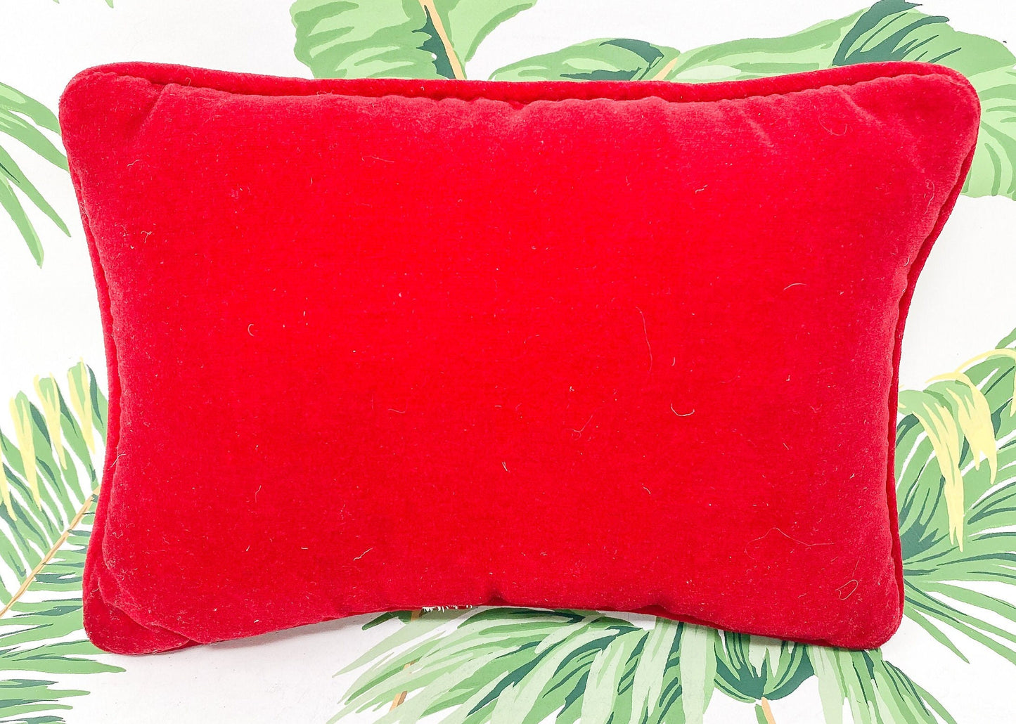Vintage Christmas Needlepoint Pillow, Be Naughty Save Santa The Trip