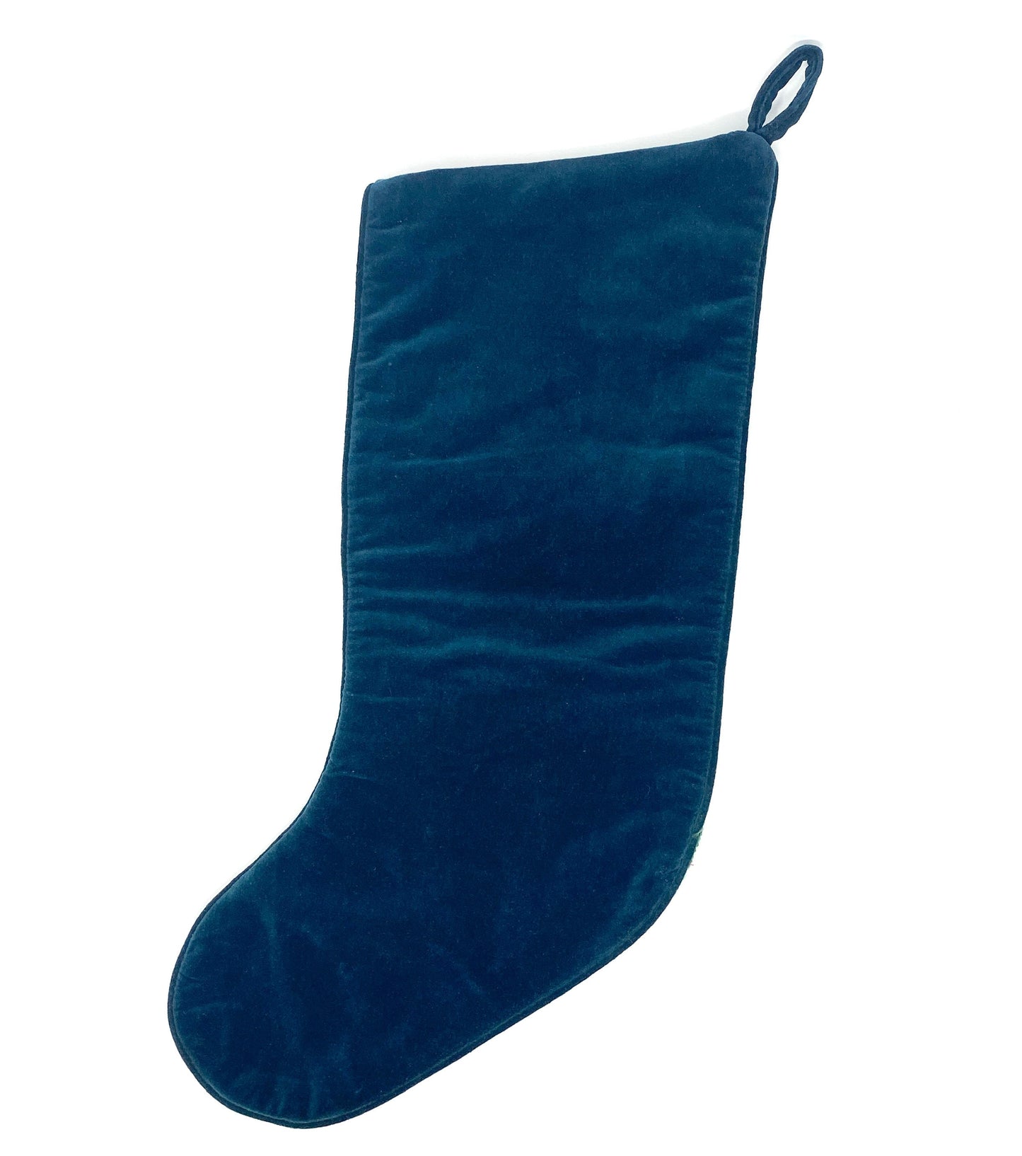 Vintage Needlepoint Christmas Stocking, Santa Golf