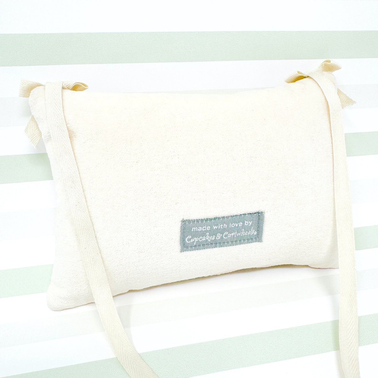 Thank Heaven For Little Girls Embroidered Door Hanger Pillow