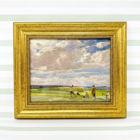 Golf Painting in Gold Frame