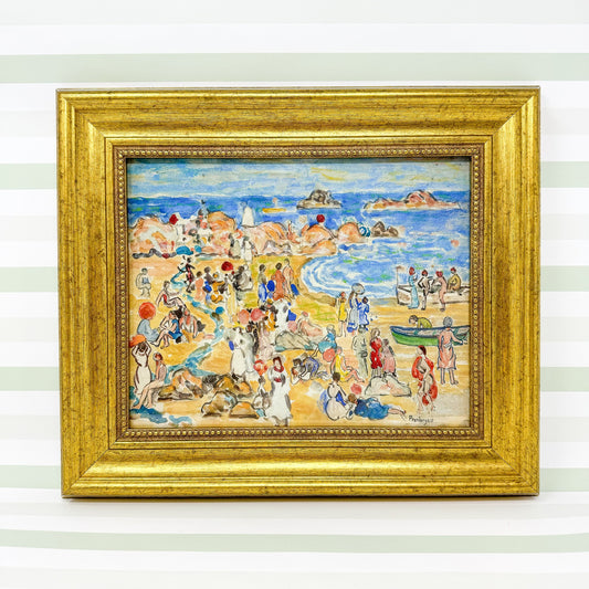 Beach Painting in Gold Frame