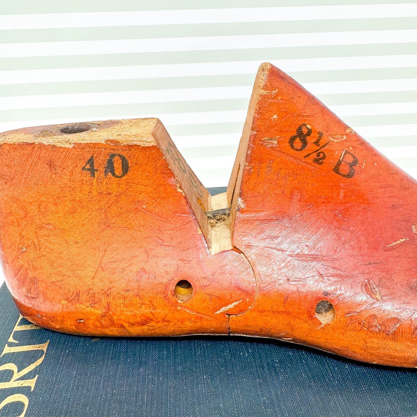Vintage 1960s Maple Wood Shoe Form