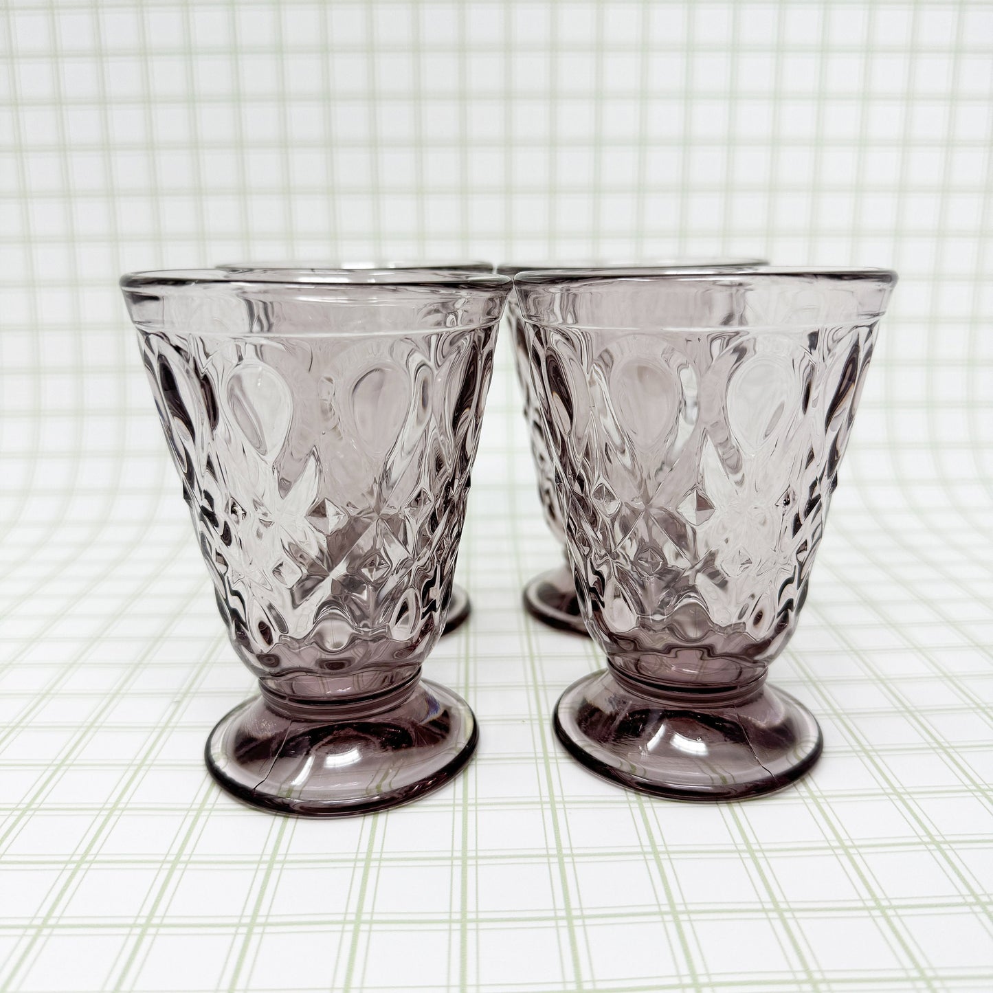 Set of LA Rochere Amethyst Lyonnais Tumblers