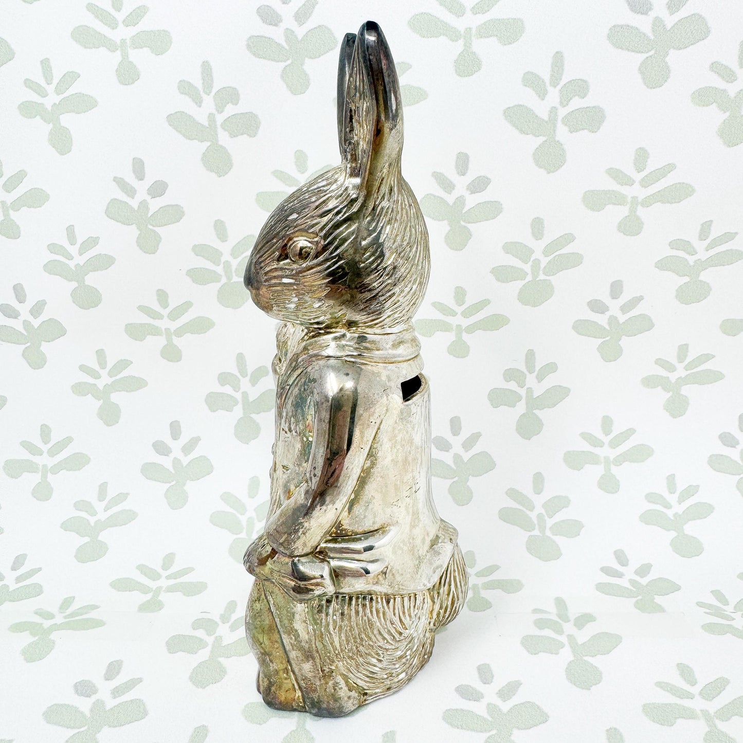 Vintage Godinger Peter Rabbit Silver Piggy Bank