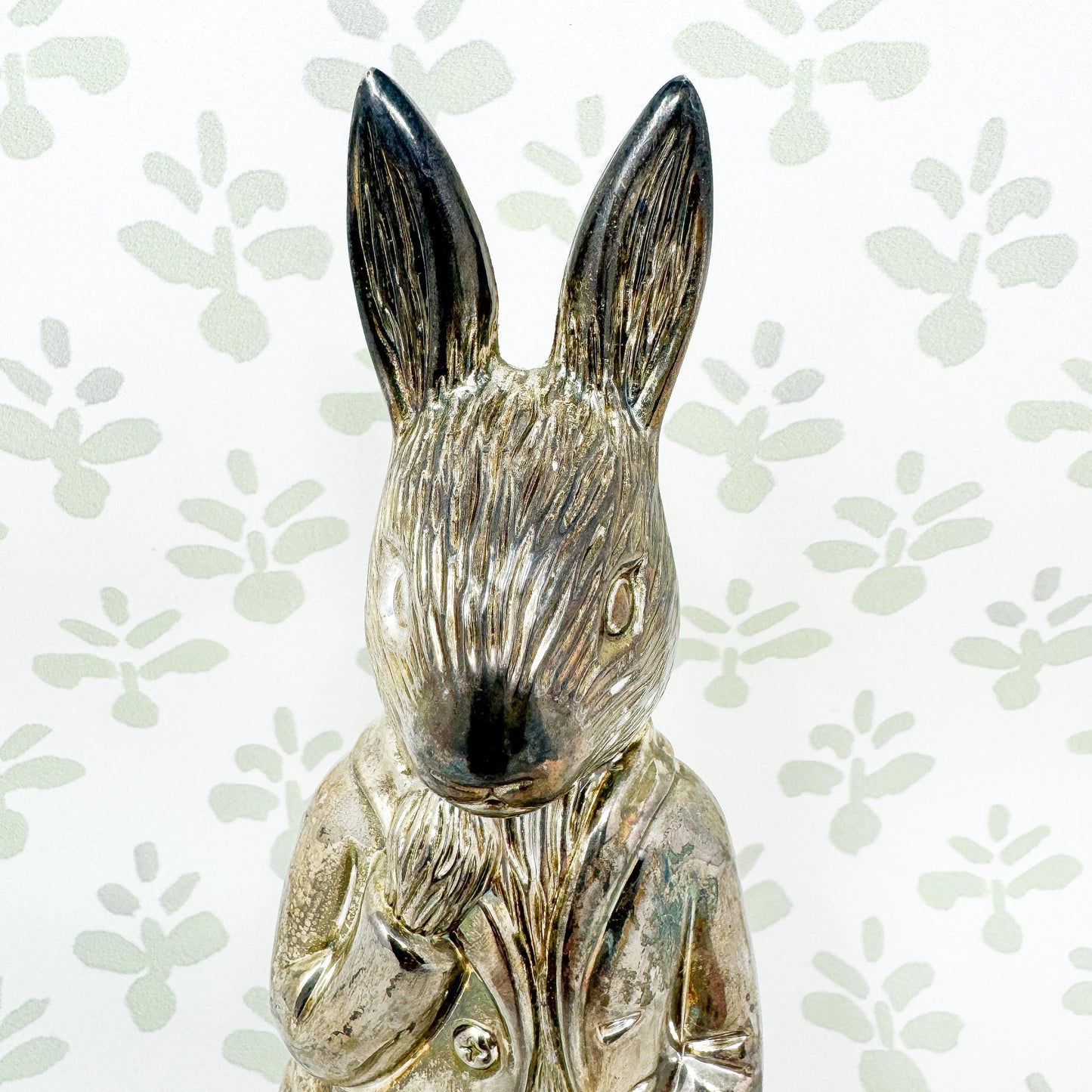 Vintage Godinger Peter Rabbit Silver Piggy Bank