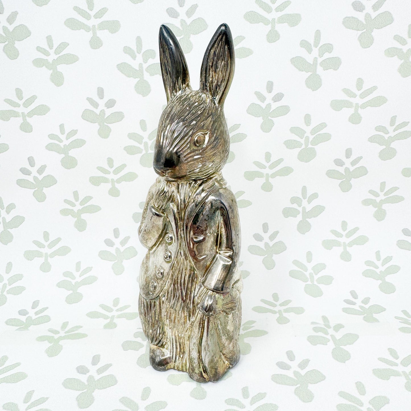 Vintage Godinger Peter Rabbit Silver Piggy Bank
