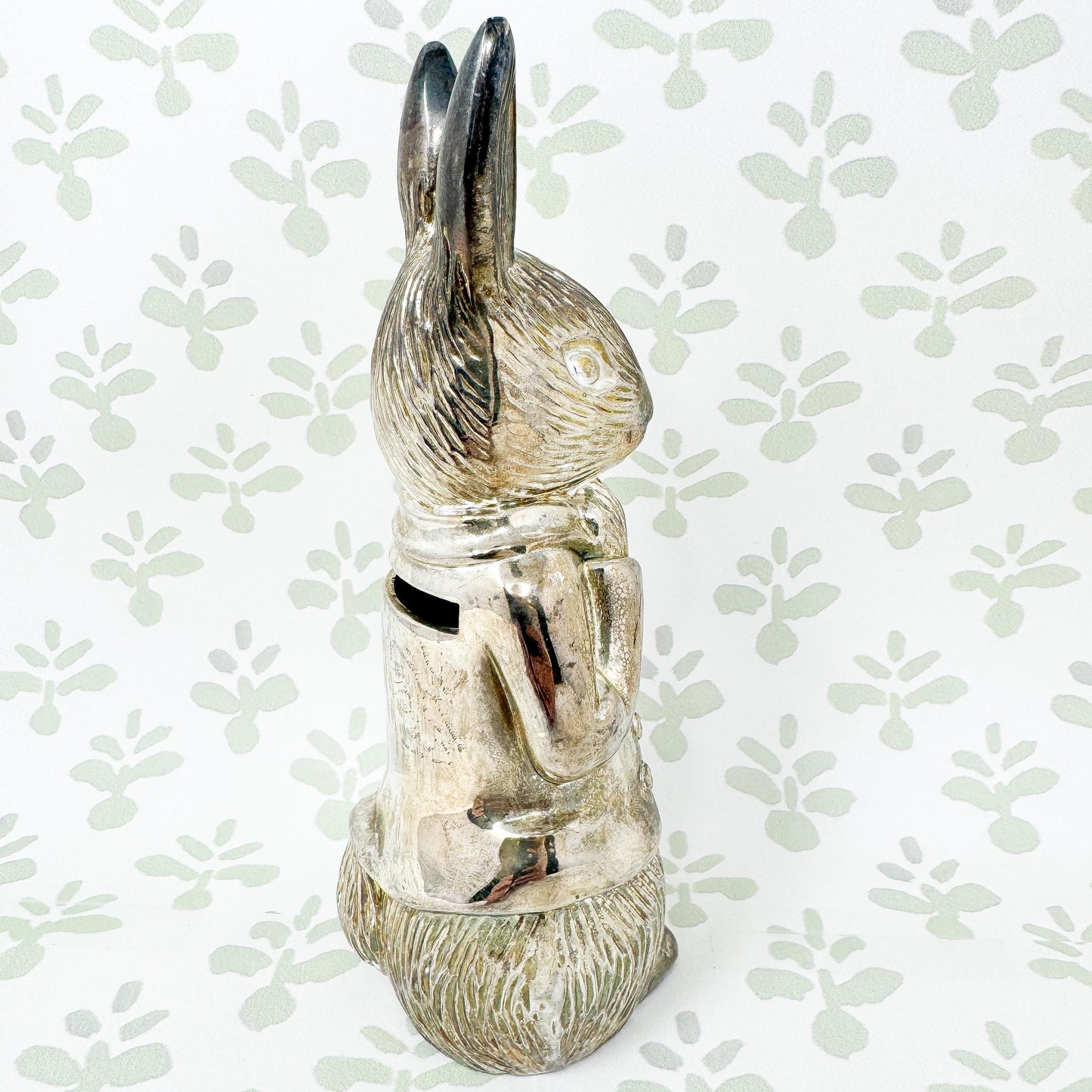 Vintage Godinger Peter Rabbit Silver Piggy Bank