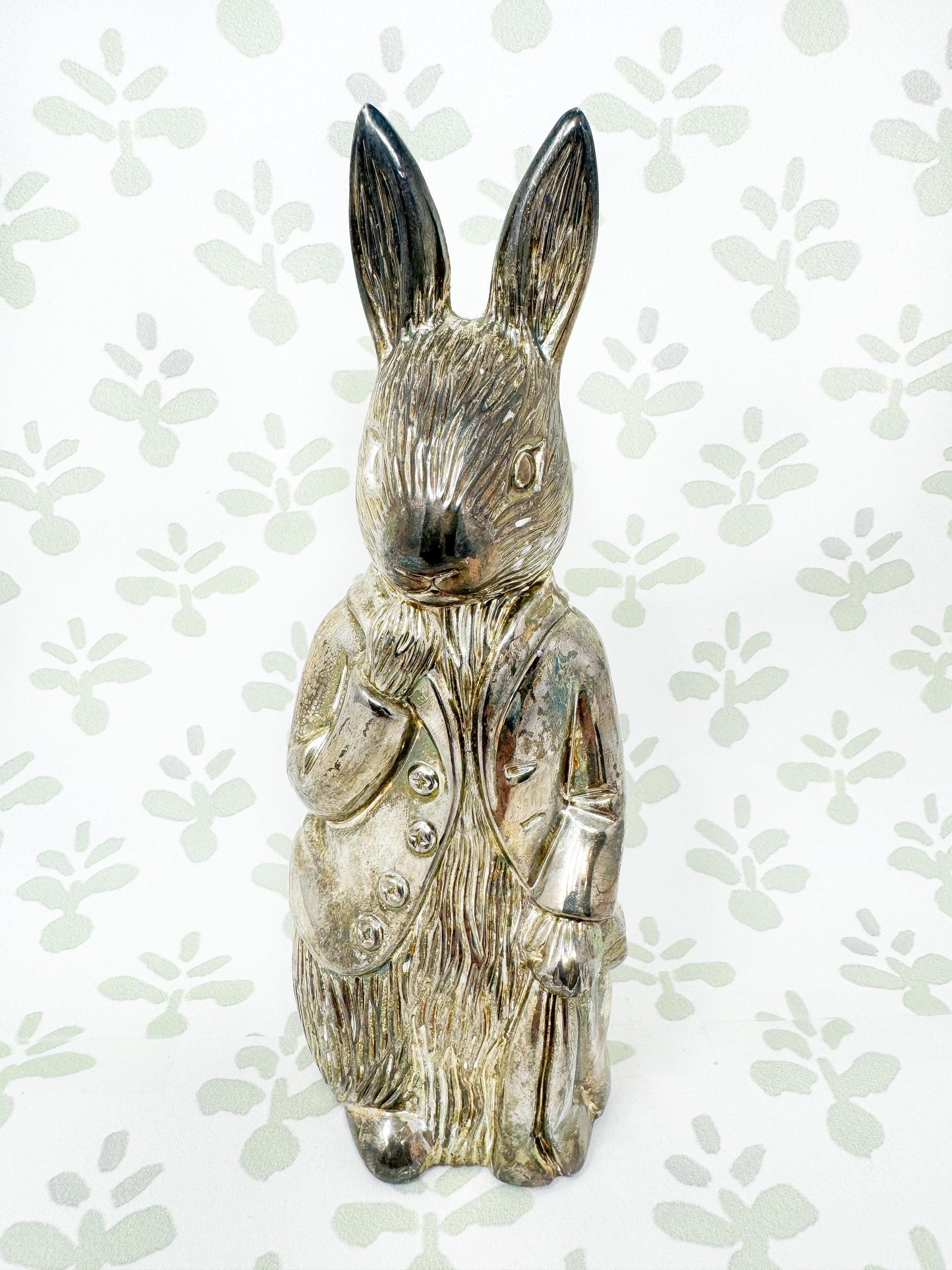 Vintage Godinger Peter Rabbit Silver Piggy Bank