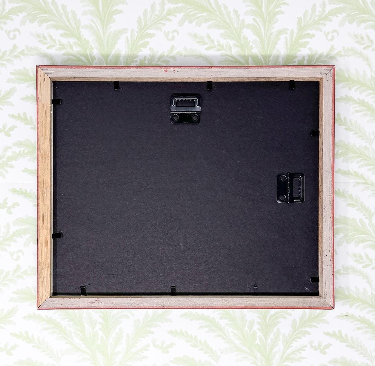 Horse and Jockey Equestrian Print in Bamboo Frame