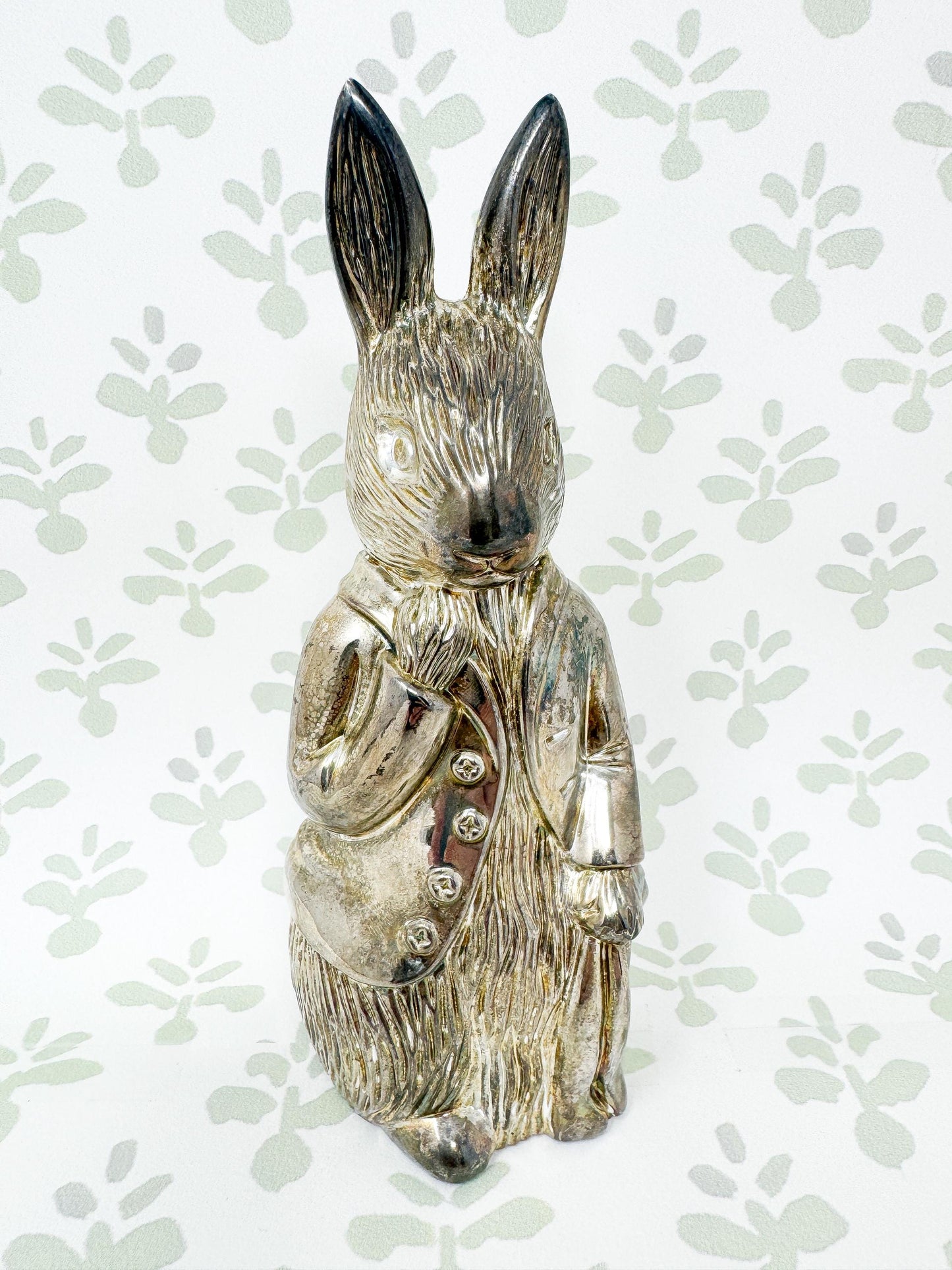 Vintage Godinger Peter Rabbit Silver Piggy Bank
