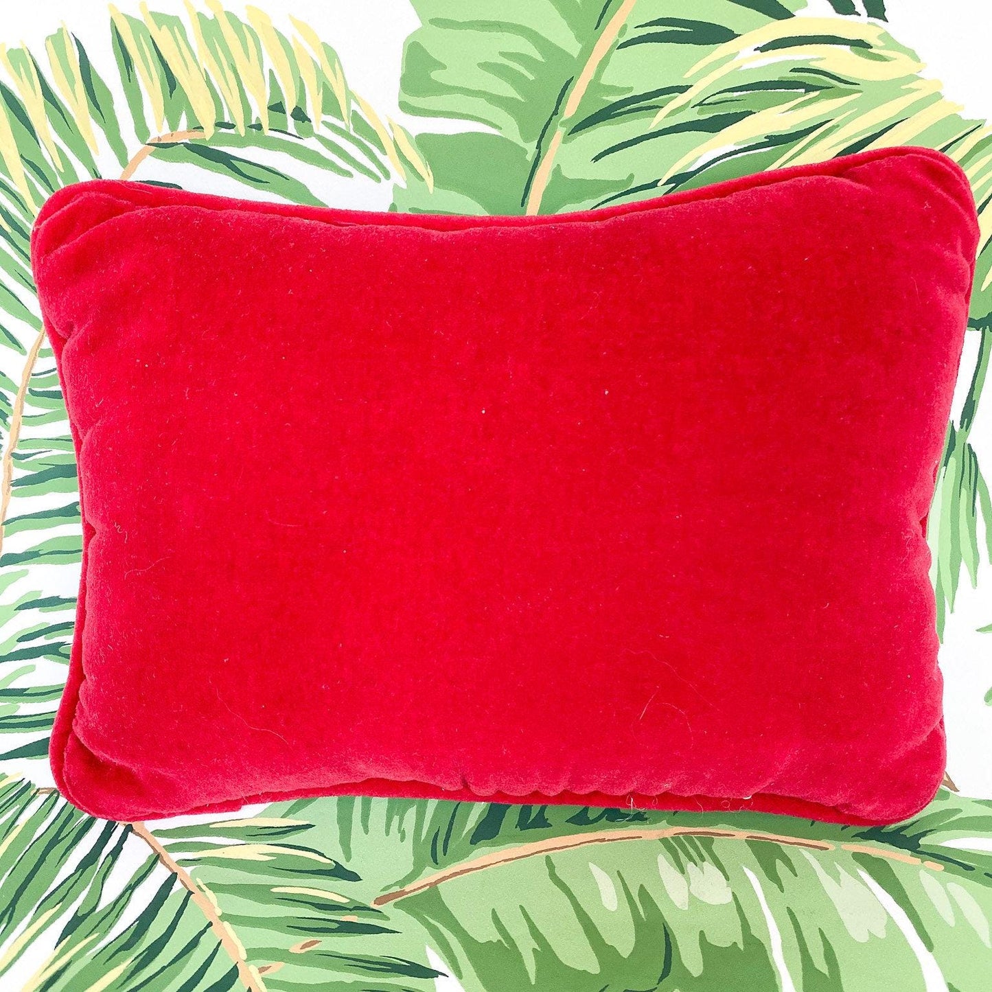 Vintage Christmas Needlepoint Pillow, Friends Are The Best Presents