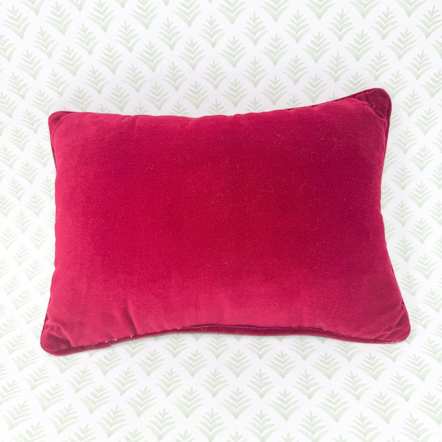 Vintage Christmas Needlepoint Pillow, Friends Are The Best Presents