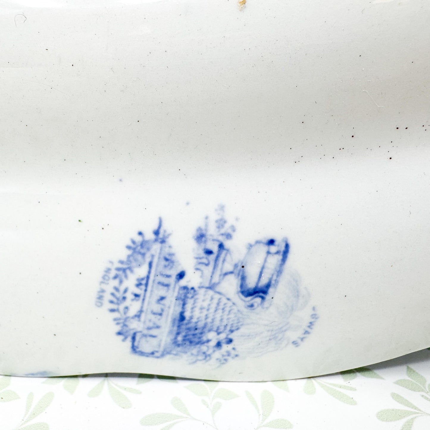 Antique Ridgway "Oriental" Transferware Serving Platter, 17"