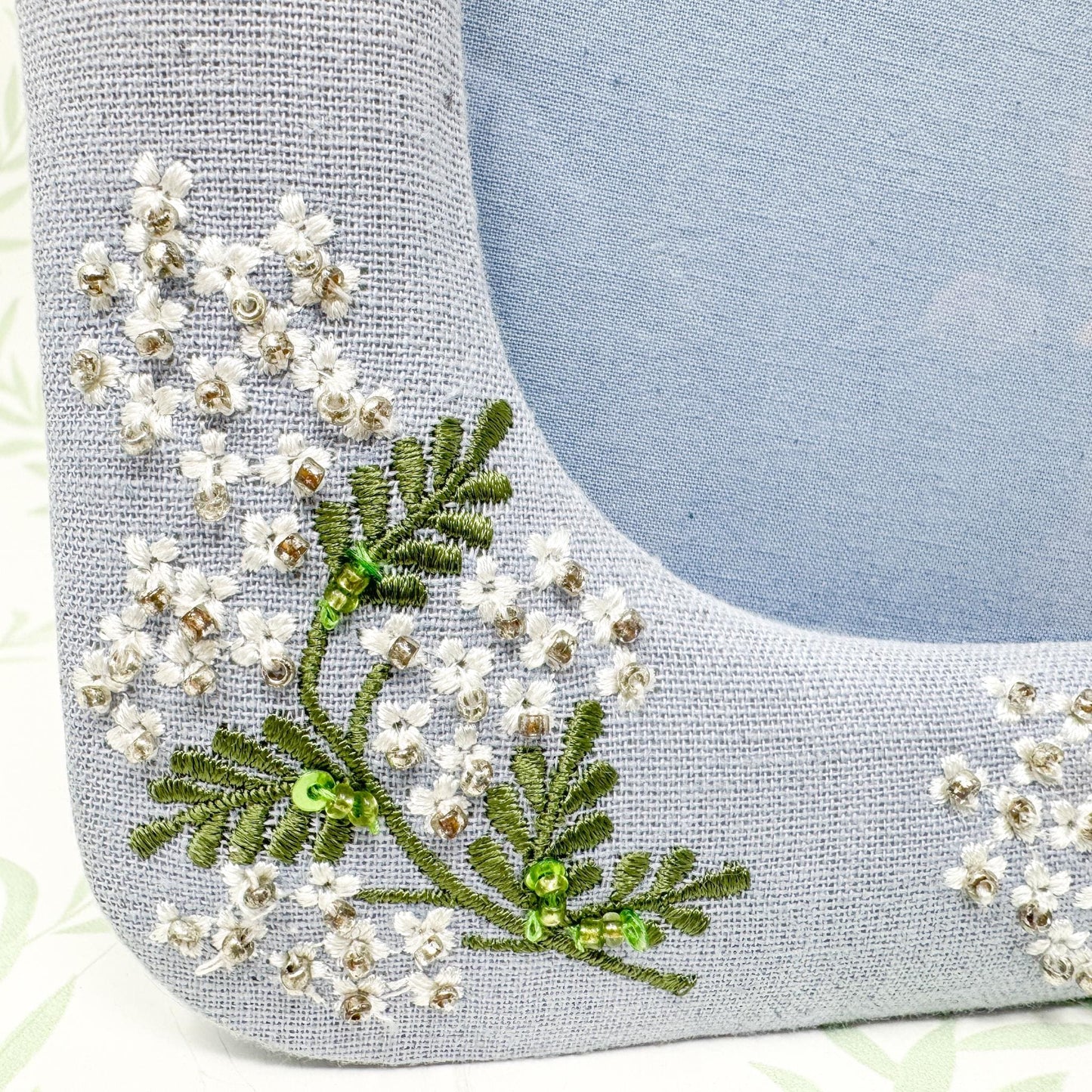 Hydrangea Beaded Picture Frame, 4x6" and 5x7"