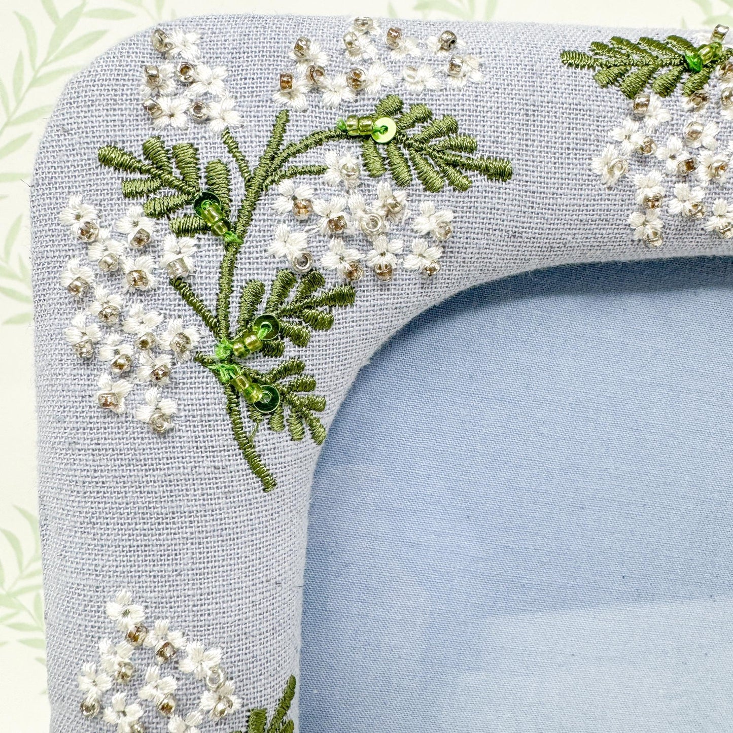 Hydrangea Beaded Picture Frame, 4x6" and 5x7"