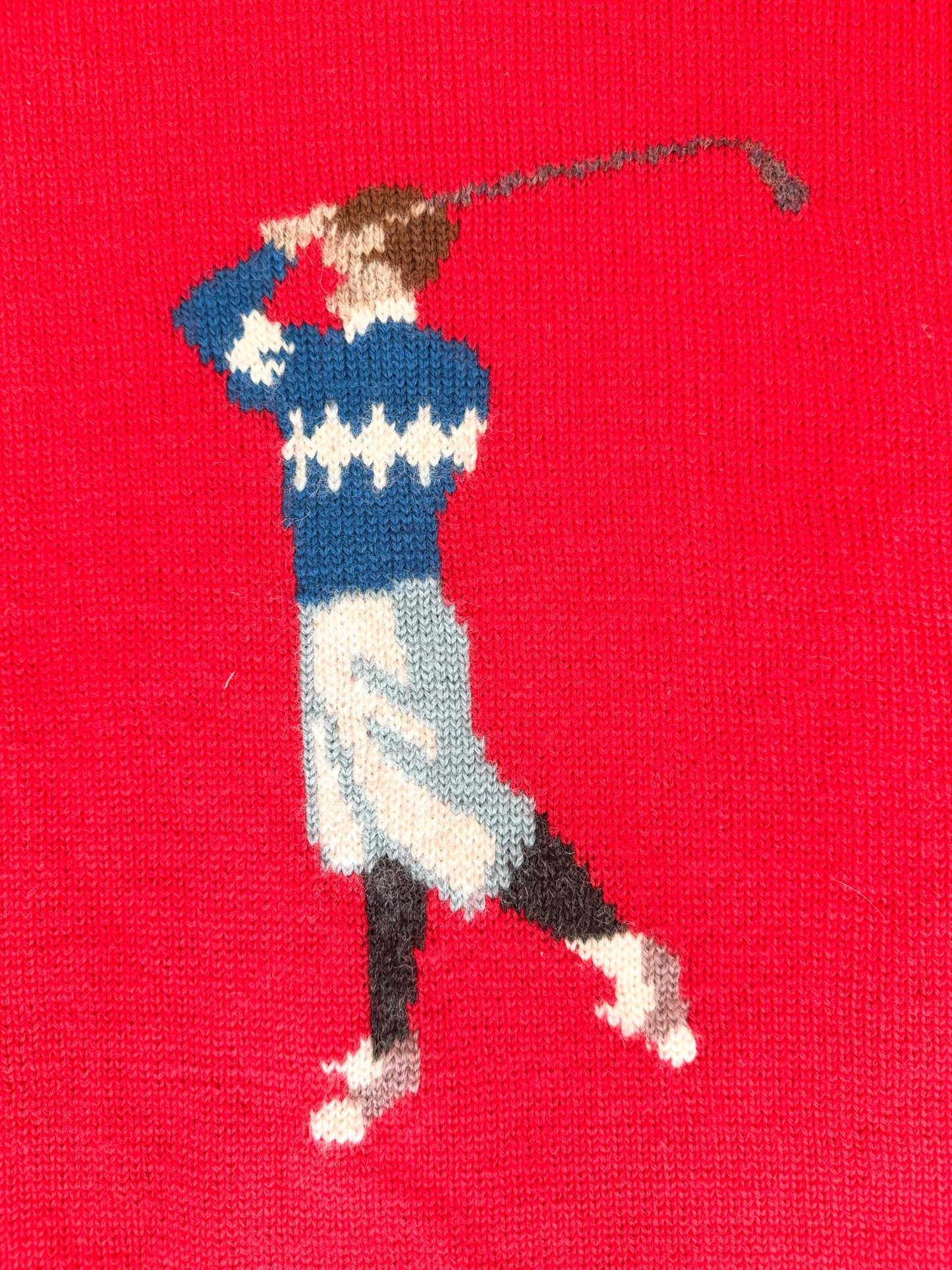 Vintage Deans Of Scotland 100% Wool Golf Sweater