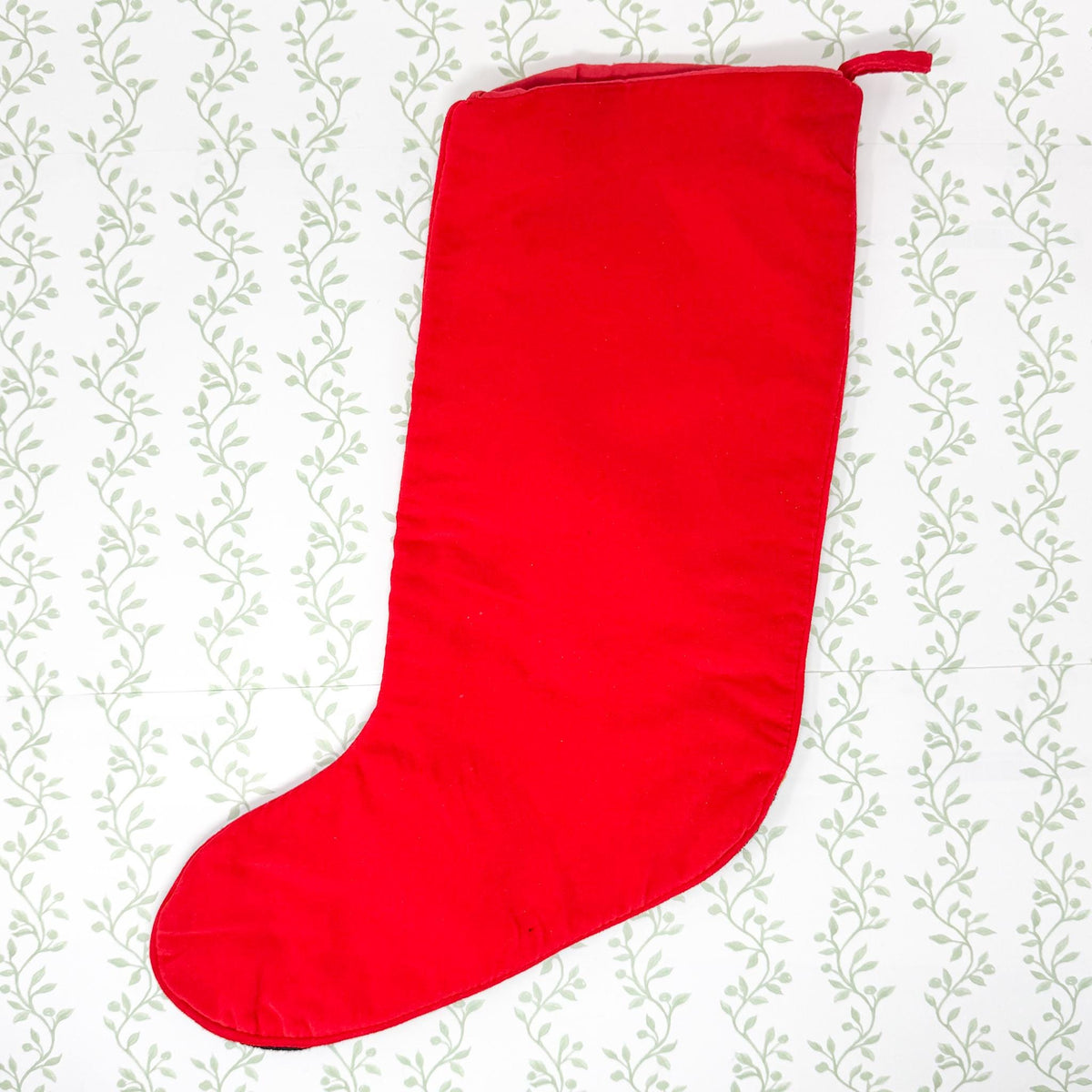 Vintage Needlepoint Christmas Stocking, Horses