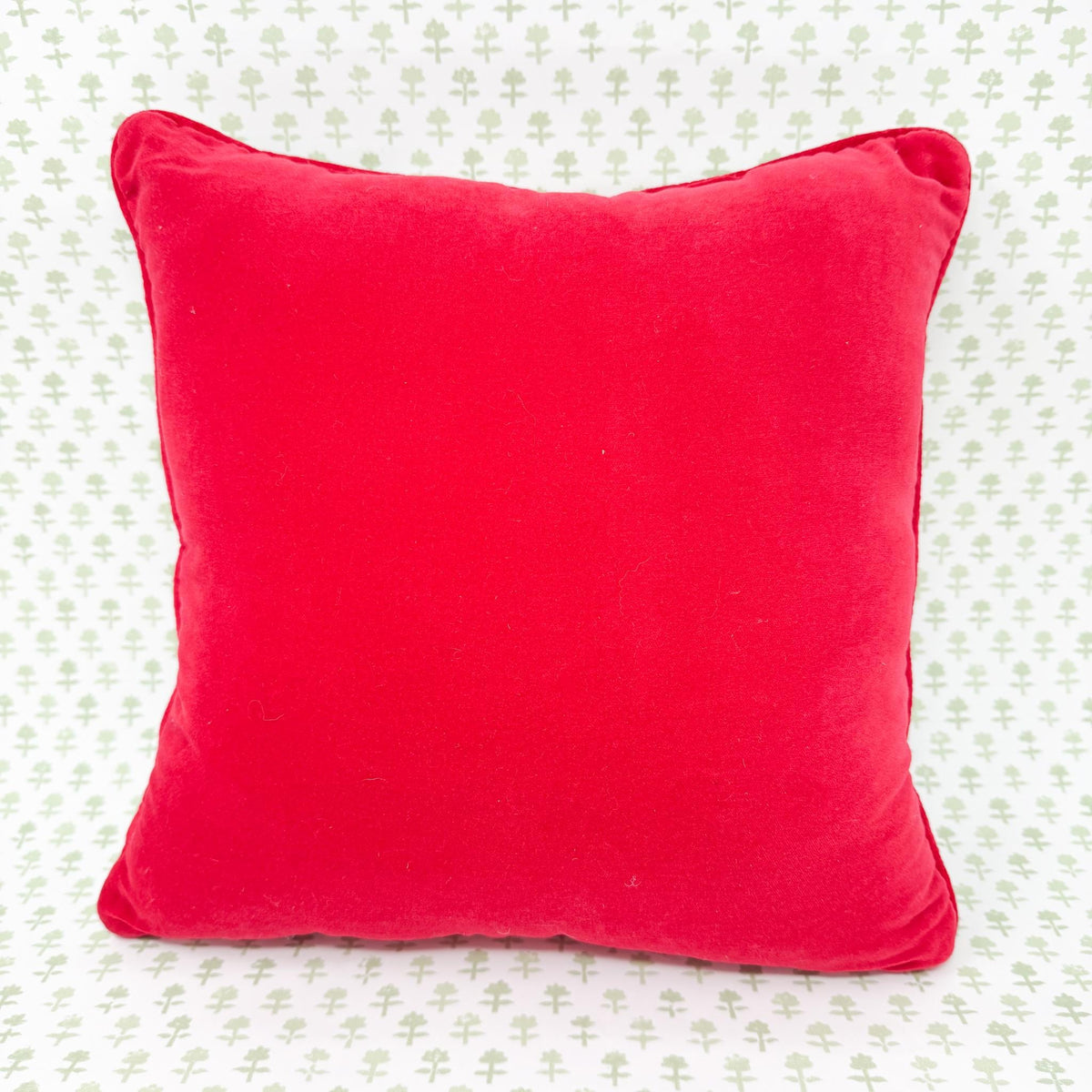 Vintage Christmas Needlepoint Pillow, Christmas Tree