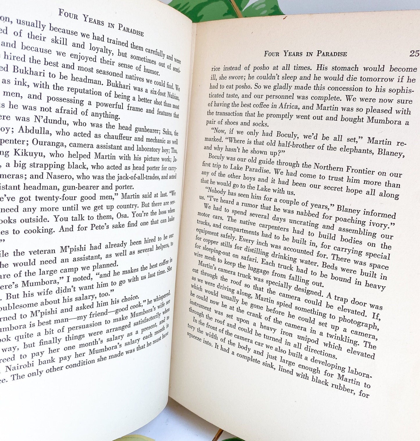 Four Years in Paradise by Osa Johnson - 1941 First Edition