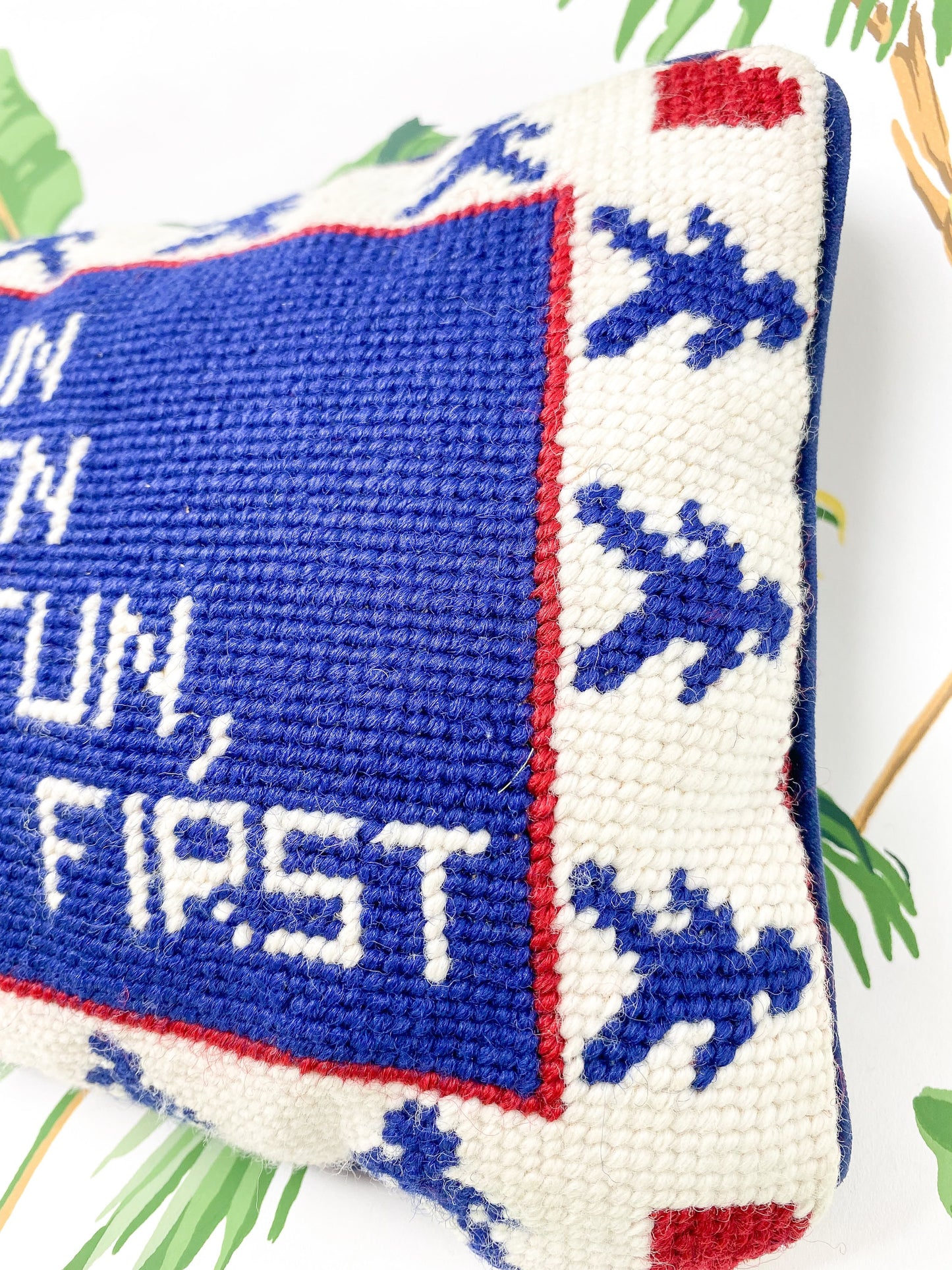 Had I Know How Much Fun Grandchildren Were I Would Have Had Them First - Vintage Needlepoint Pillow