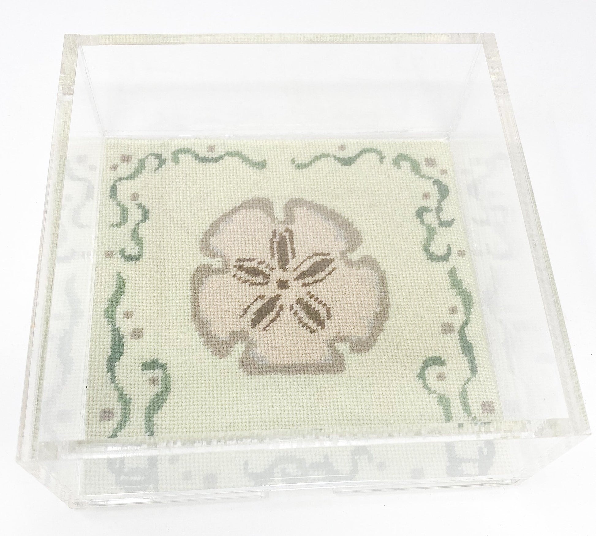 6x6" Needlepoint Acrylic Insert Tray - Self-Finishing