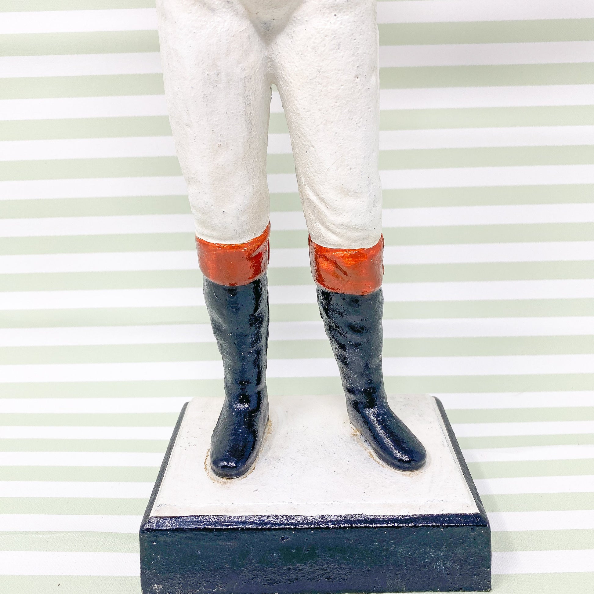 21 Club Style Cast Iron Lawn Jockey - Equestrian Home Decor