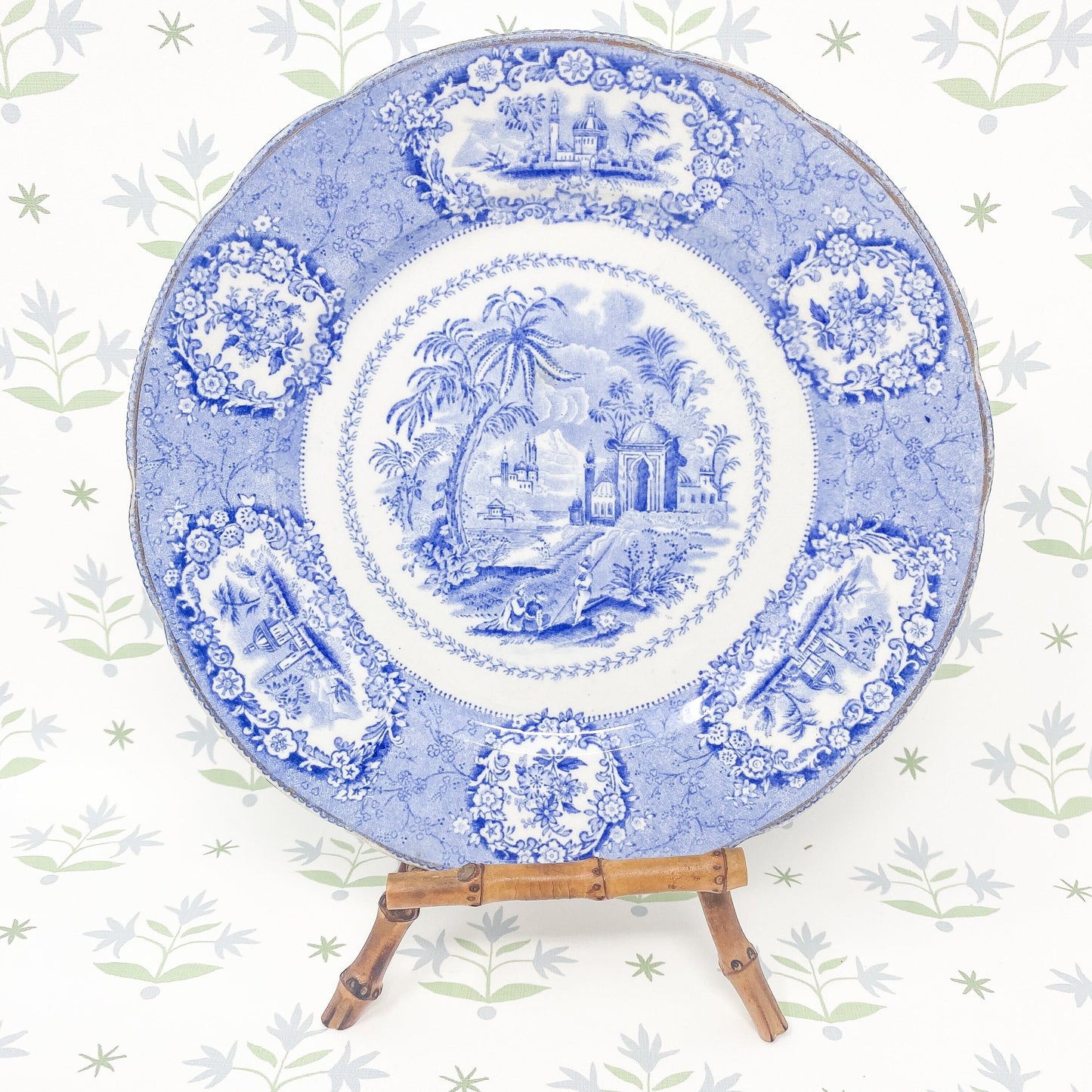 Antique Ridgway Oriental 9" Dinner Plate c. 1890