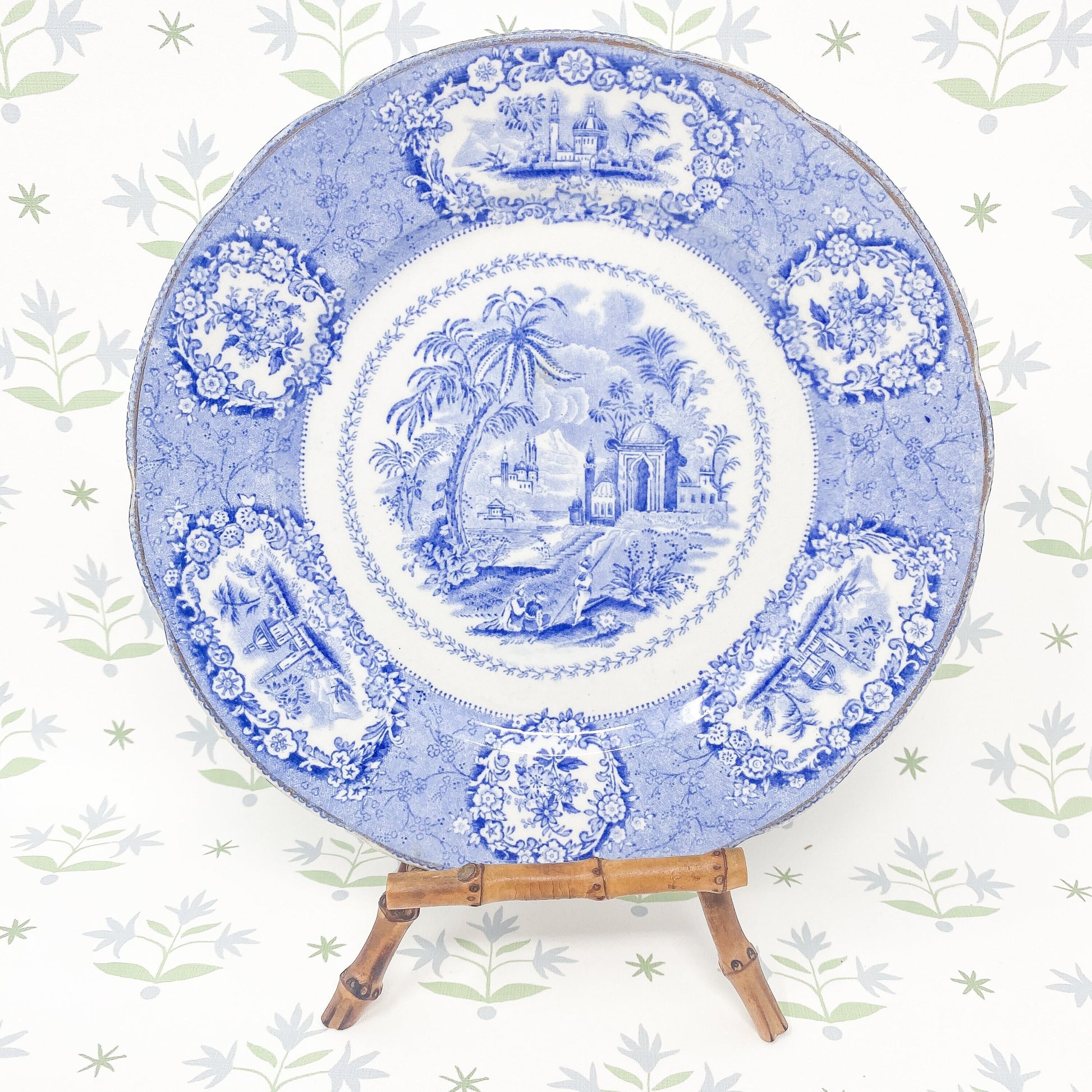 Antique Ridgway Oriental 9" Dinner Plate c. 1890