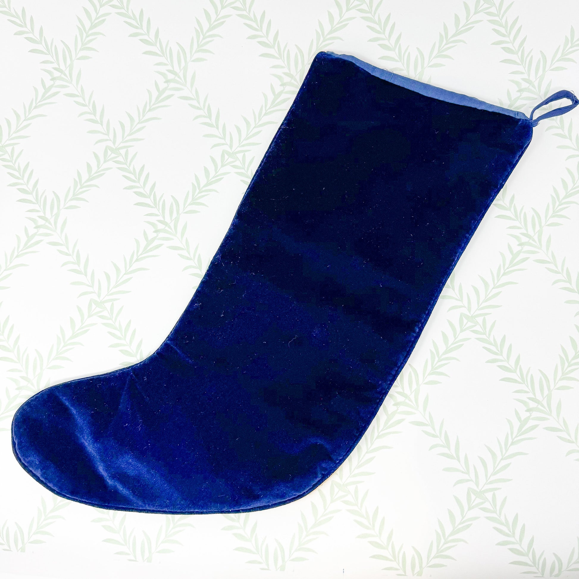 Vintage Needlepoint Christmas Stocking, Santa Claus