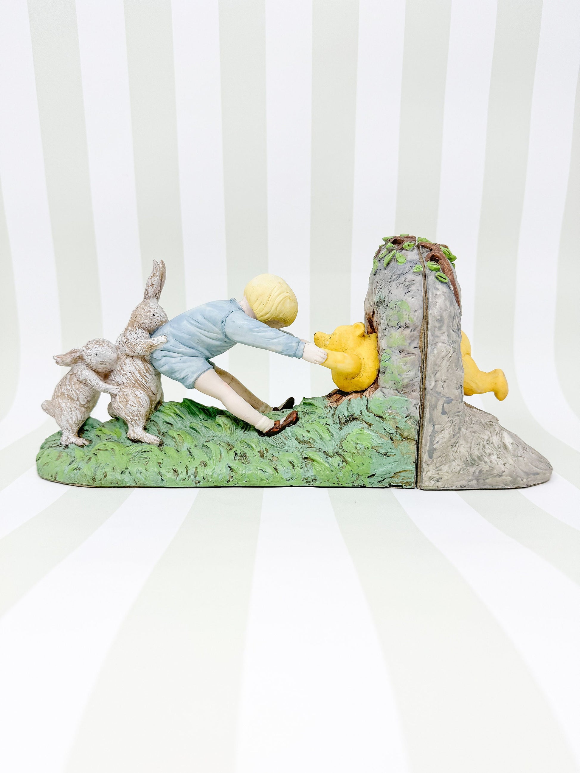 Vintage Winnie the Pooh Charpente Bookends