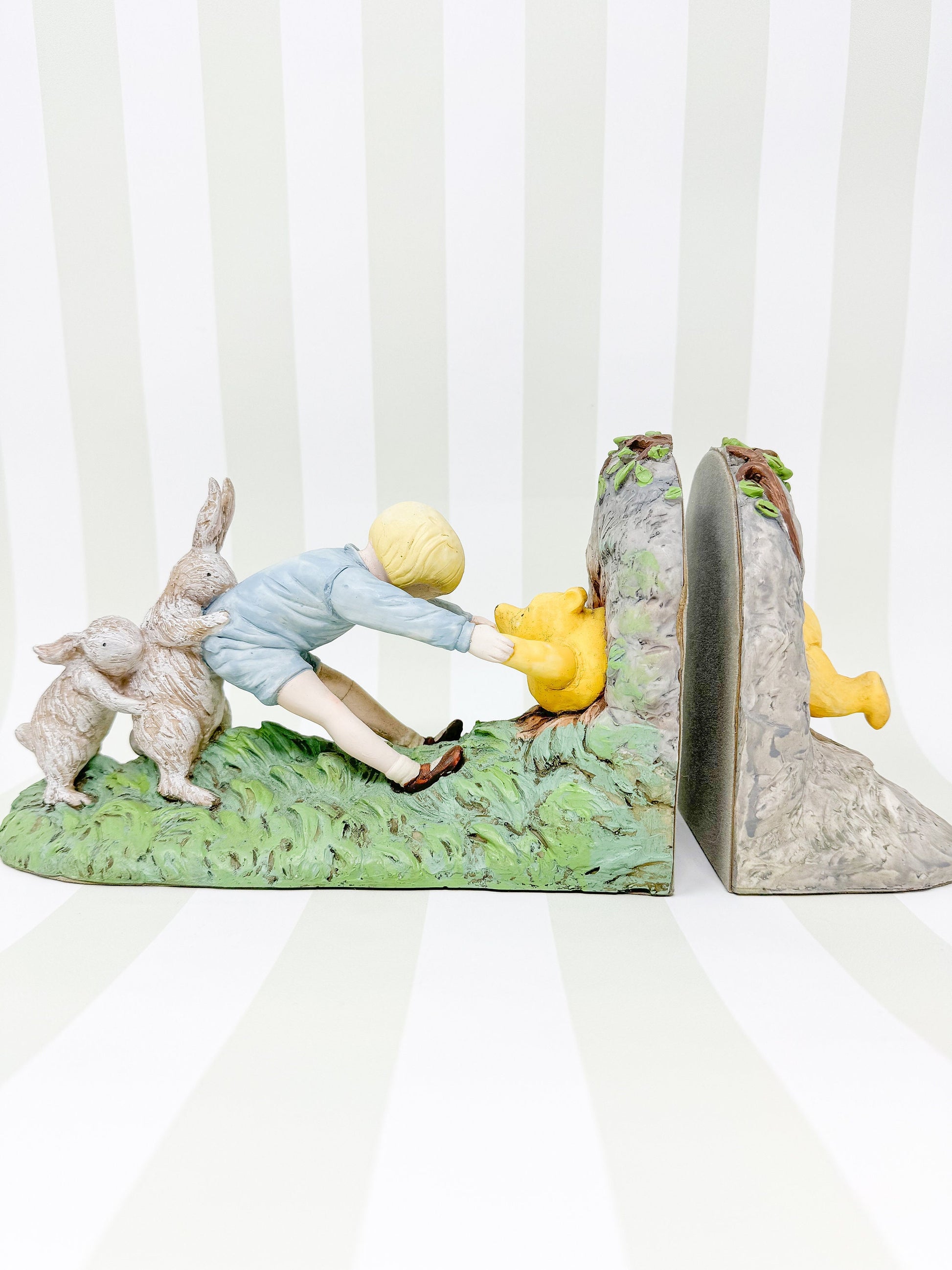 Vintage Winnie the Pooh Charpente Bookends