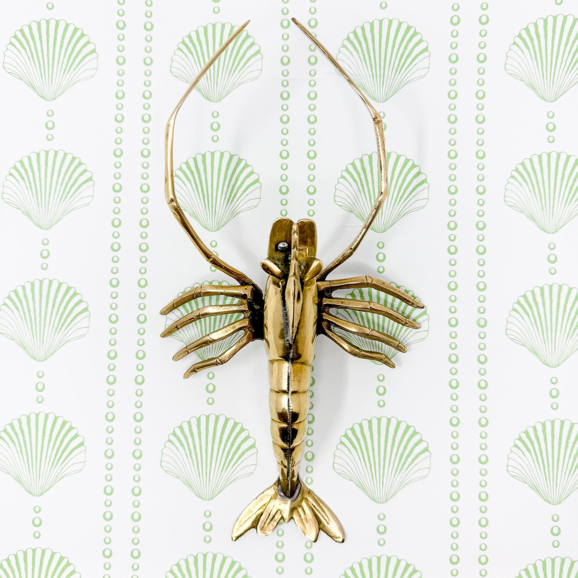 Vintage 11" Brass Lobster Figurine