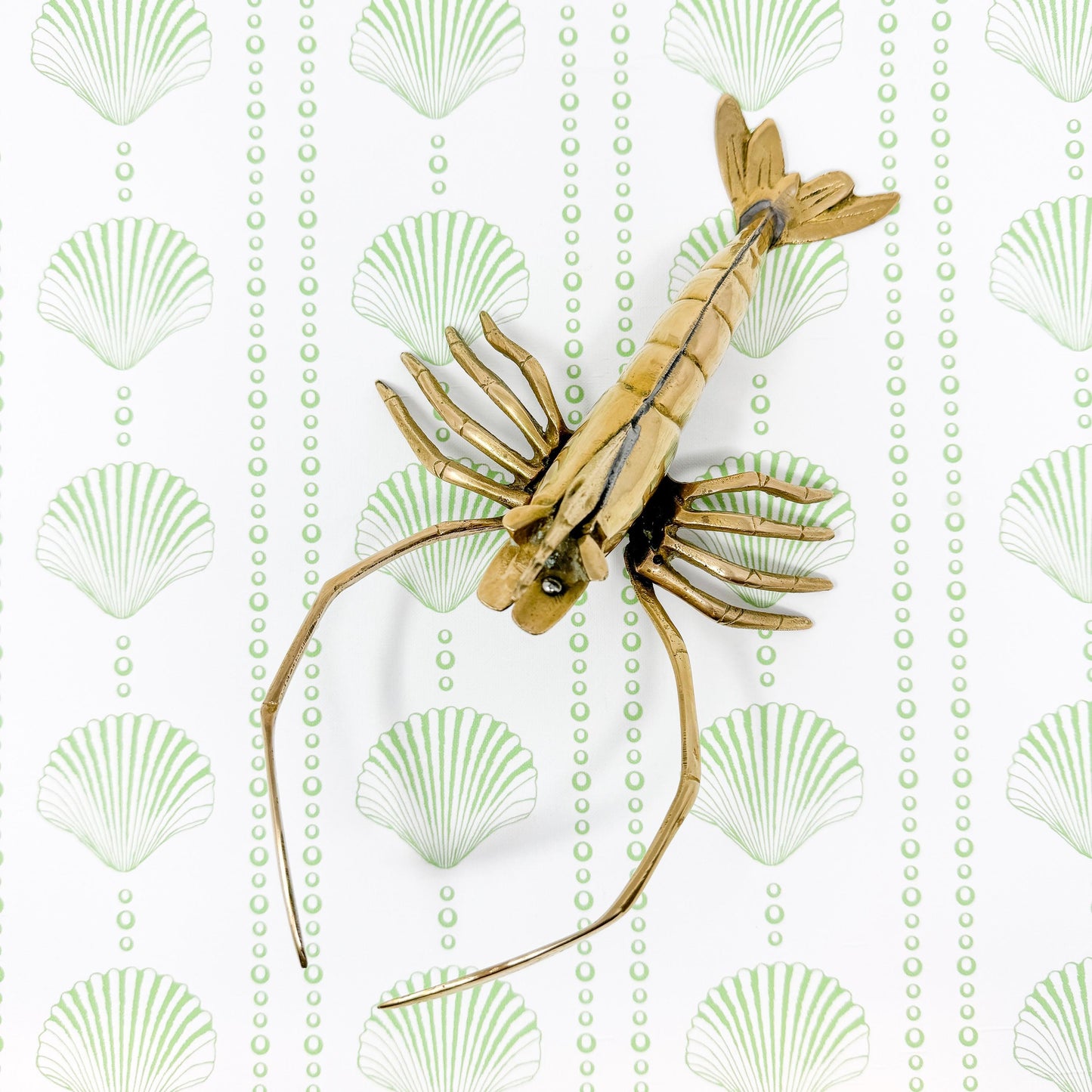 Vintage 11" Brass Lobster Figurine