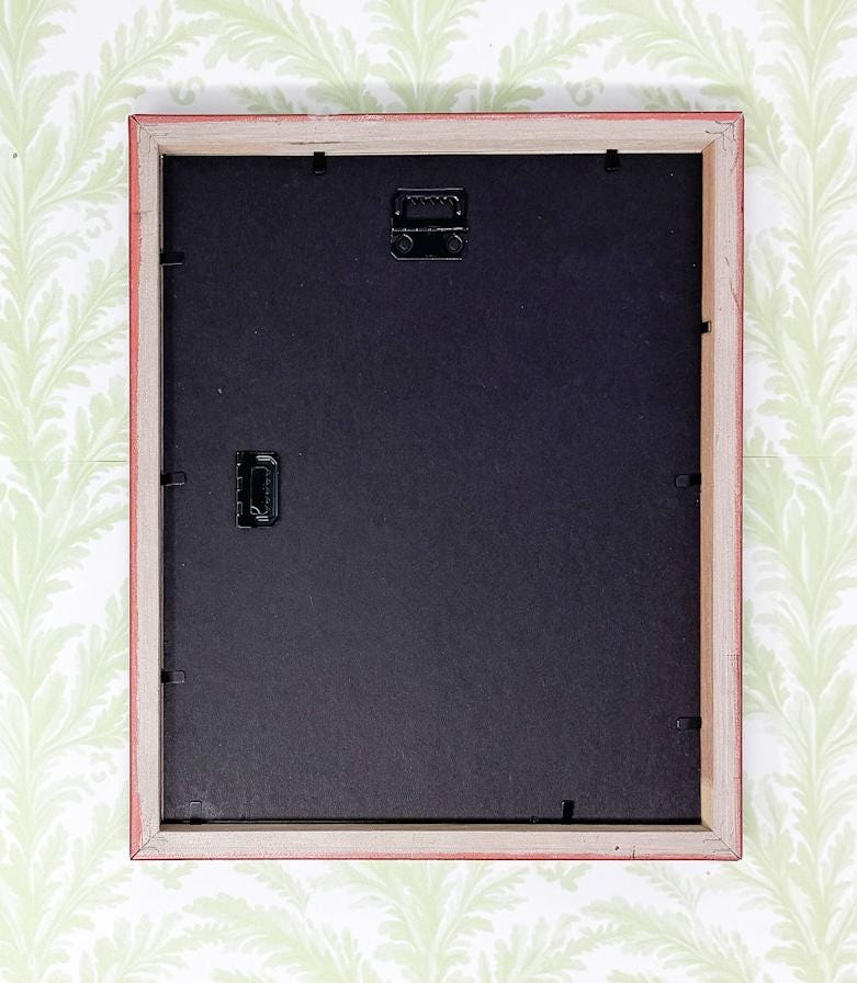 Bamboo Framed Elephant Lithograph Print