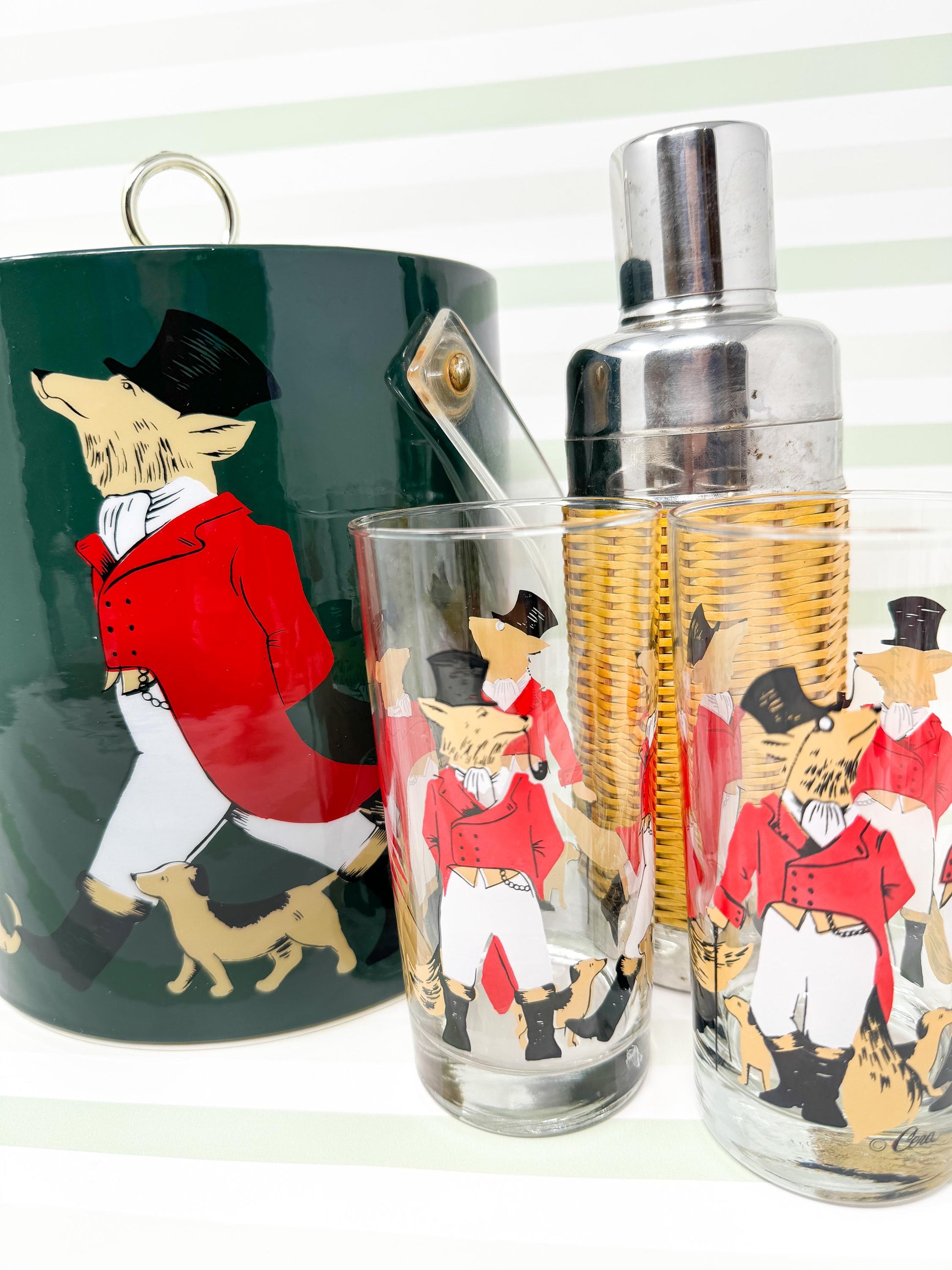 Vintage Cera Snooty Fox Ice Bucket