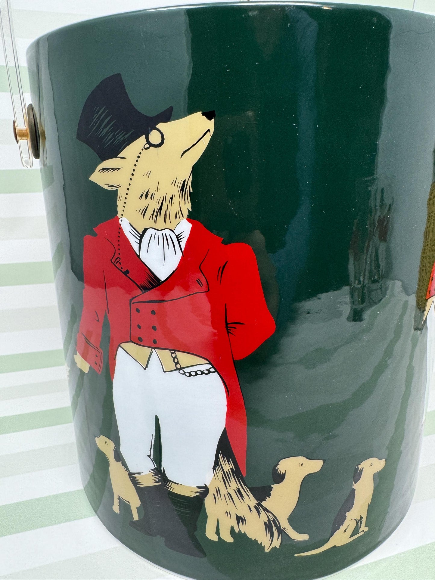 Vintage Cera Snooty Fox Ice Bucket
