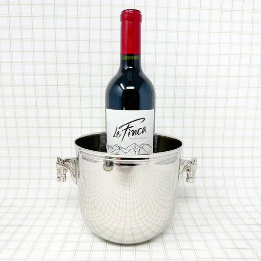 Silver Horse Head Ice Bucket