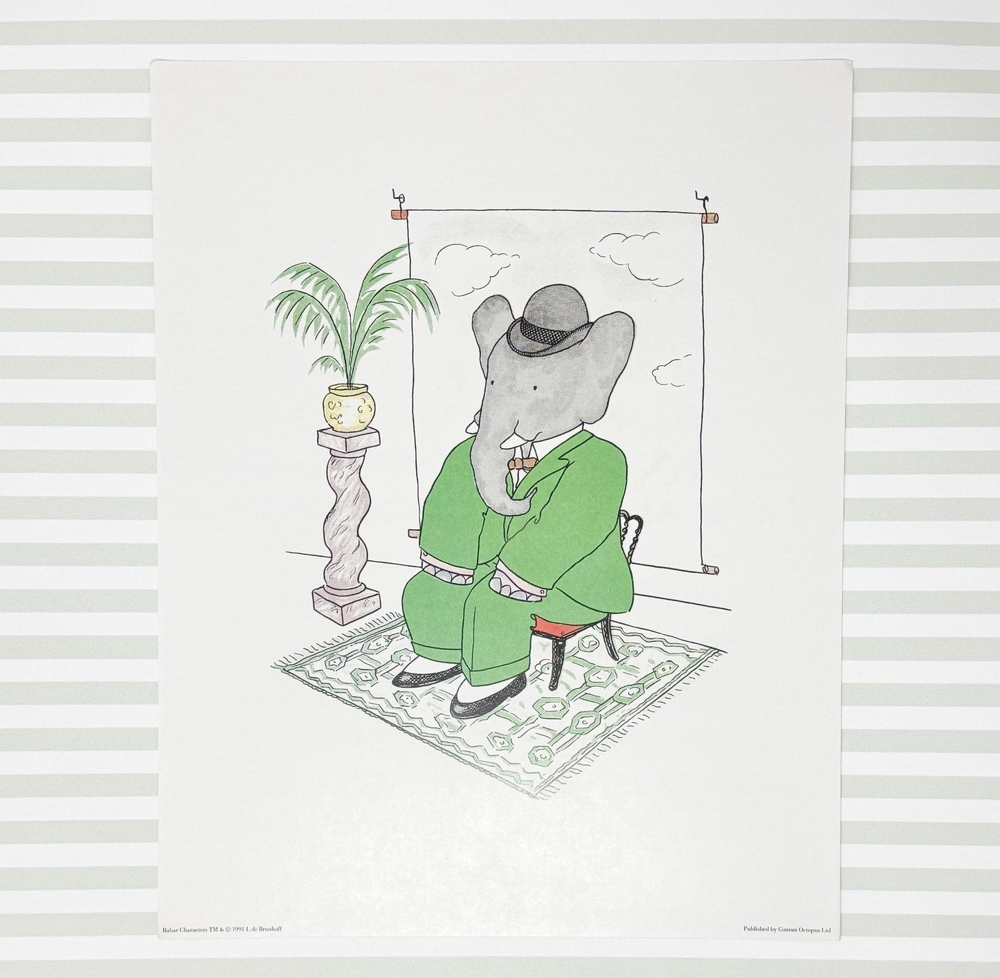 Vintage Babar the Elephant Prints, 11x14", Portrait Sitting