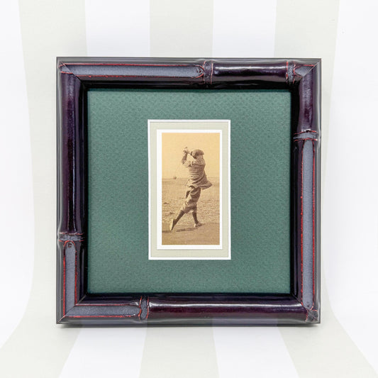 Framed Vintage Golf Cigarette Card, c. 1988