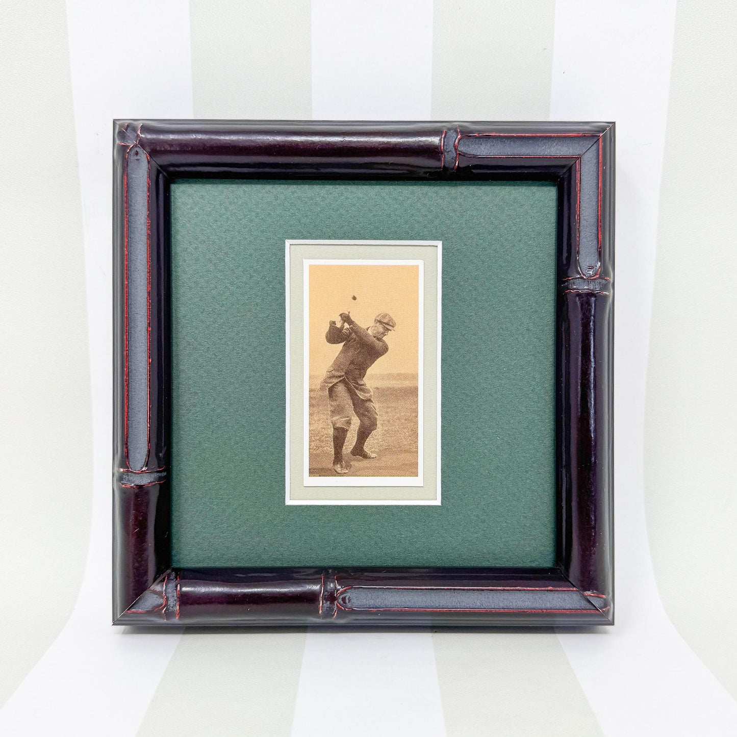 Framed Vintage Golf Cigarette Card, c. 1988