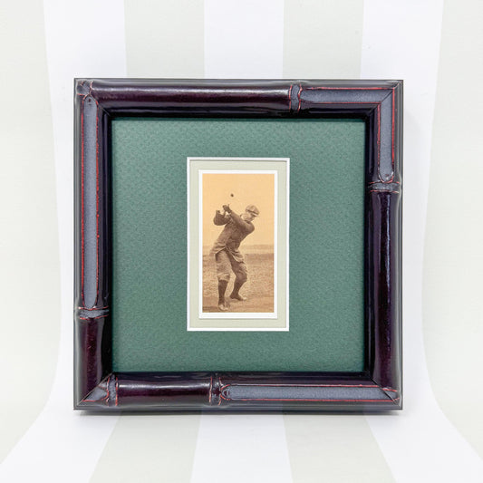 Framed Vintage Golf Cigarette Card, c. 1988