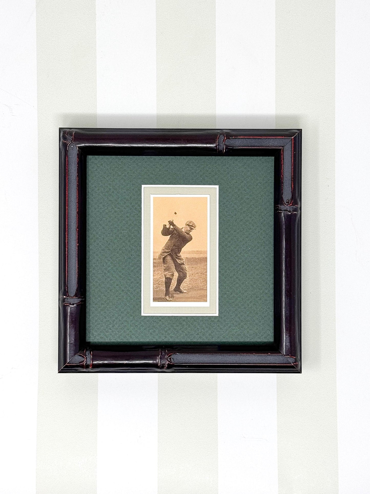 Framed Vintage Golf Cigarette Card, c. 1988