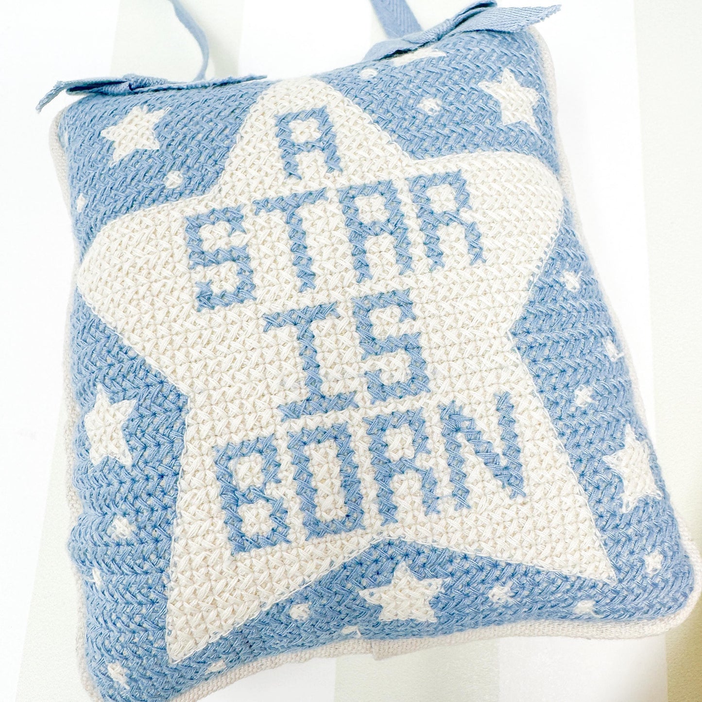 A Star Is Born Baby Embroidered Door Hanger Pillow