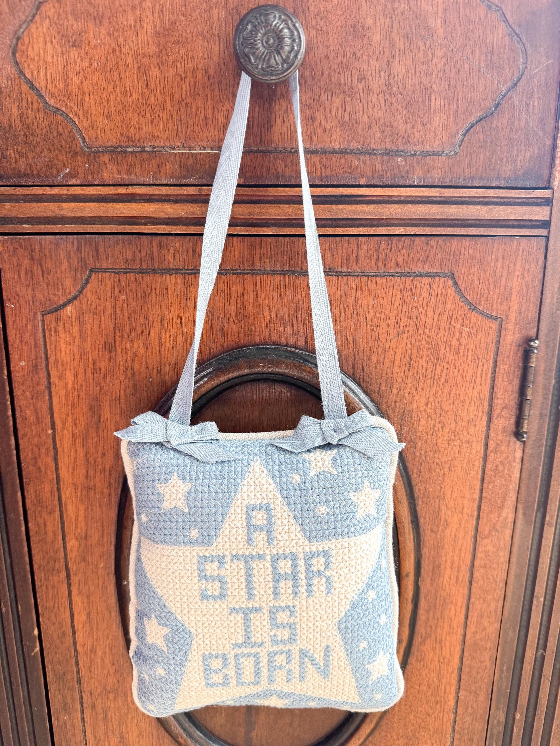A Star Is Born Baby Embroidered Door Hanger Pillow