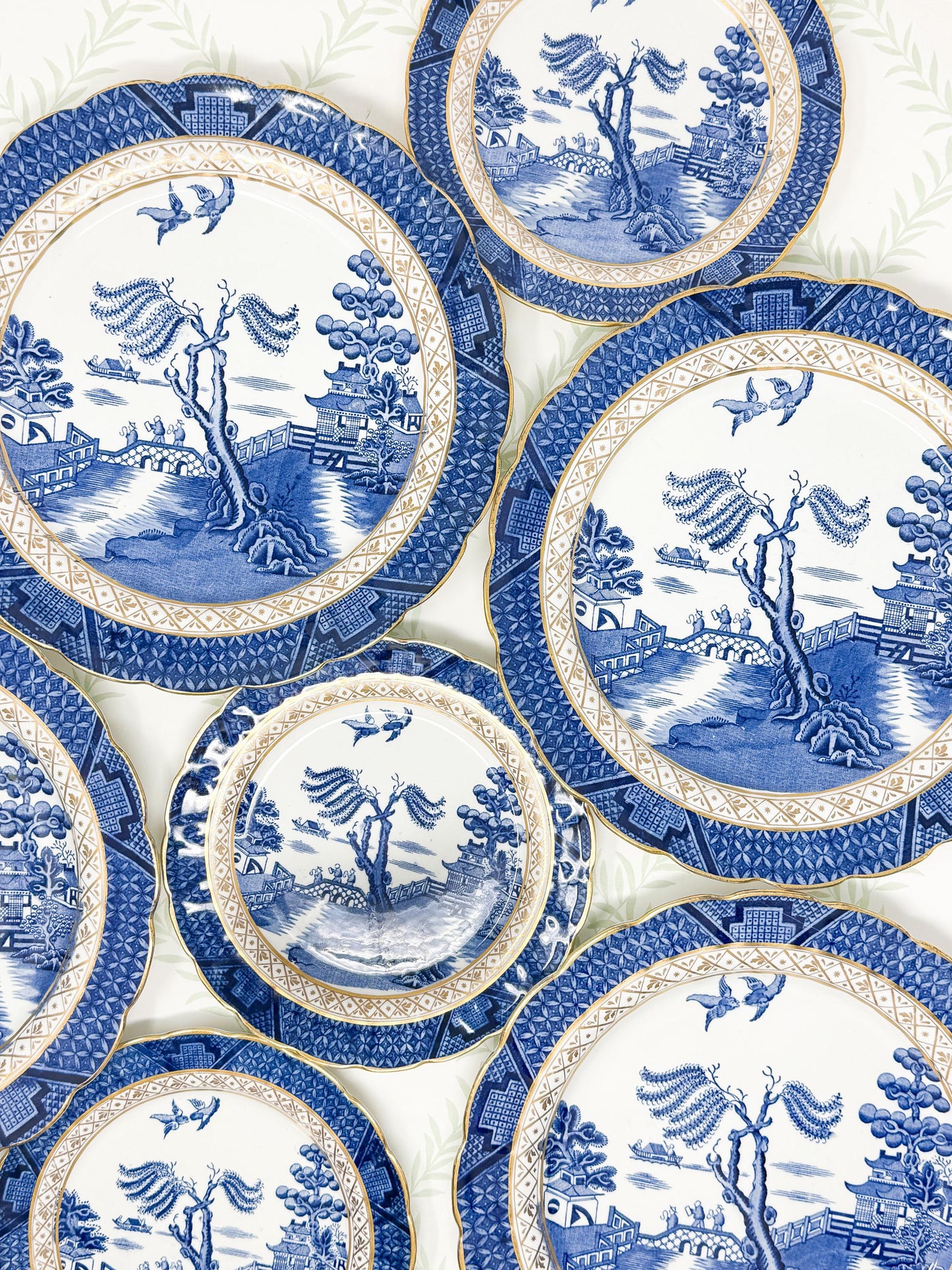 Antique Booth's Real Old Willow China, Teacup and Saucer