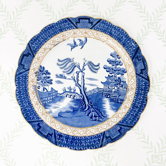 Antique Booth's Real Old Willow China, Dinner Plates