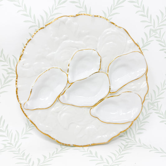 Rare Antique Tiffany & Co Haviland Oyster Plate c. 1890