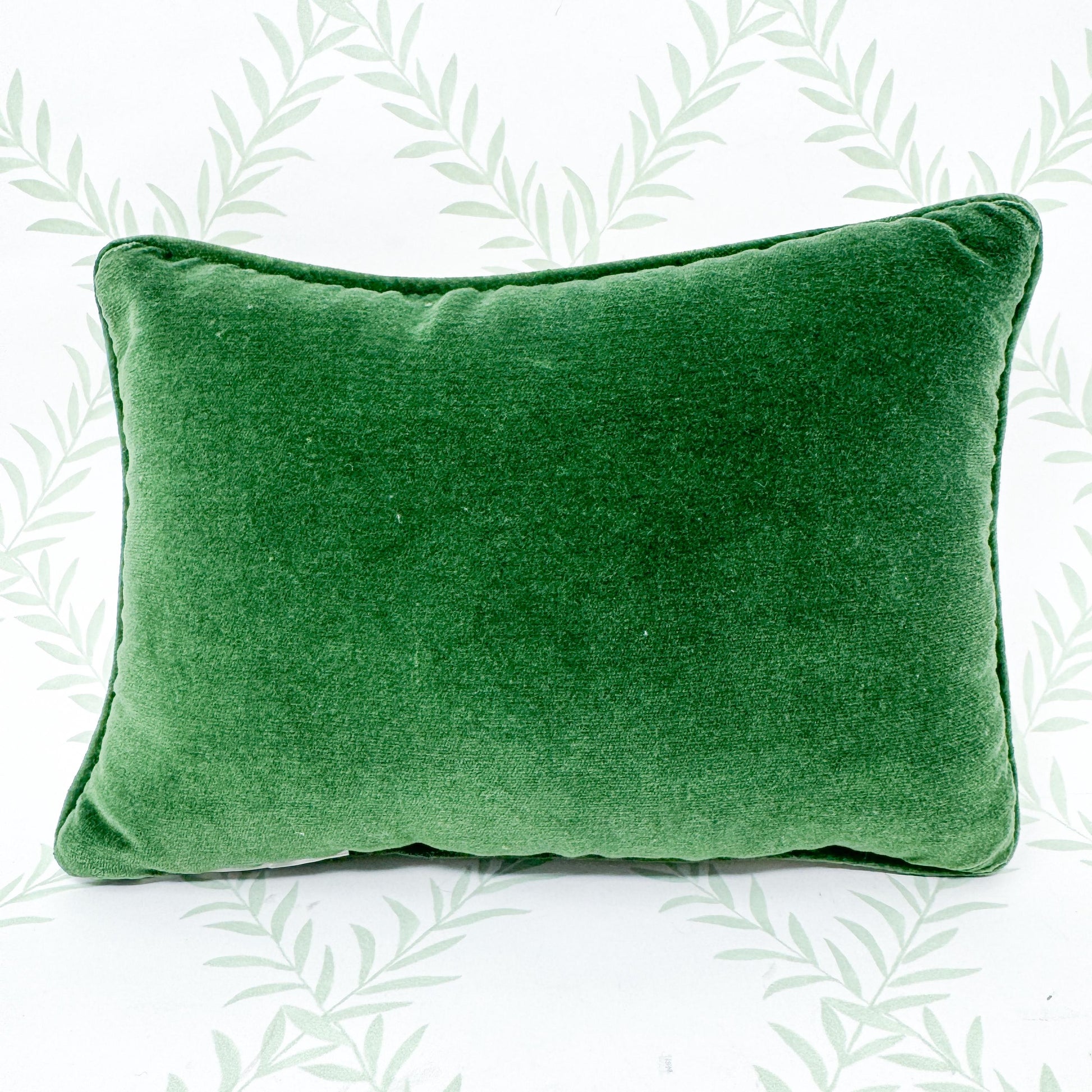 Vintage Christmas Needlepoint Pillow, Happy Holly-days