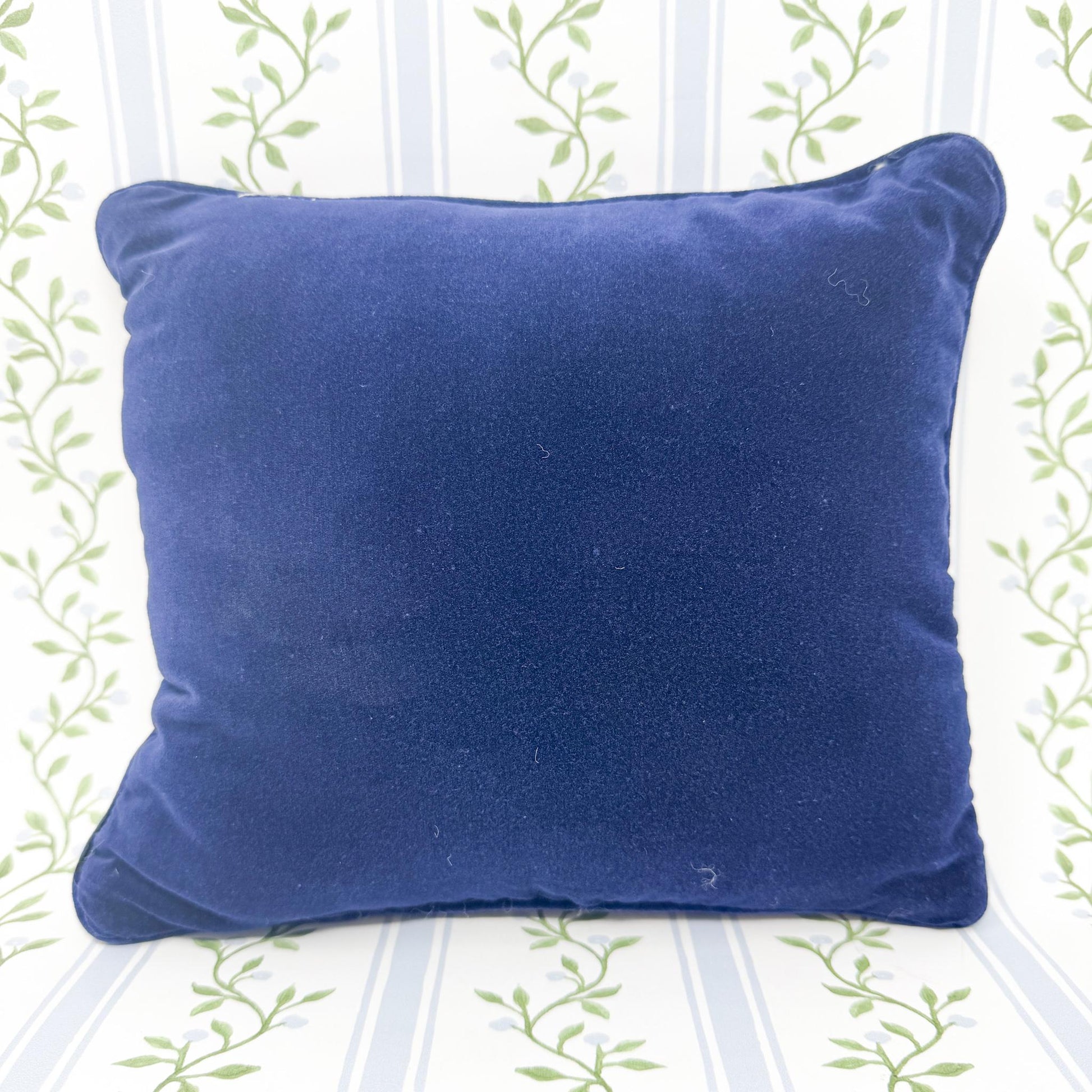 Vintage Needlepoint Pillow, Call Your Mother She Worries