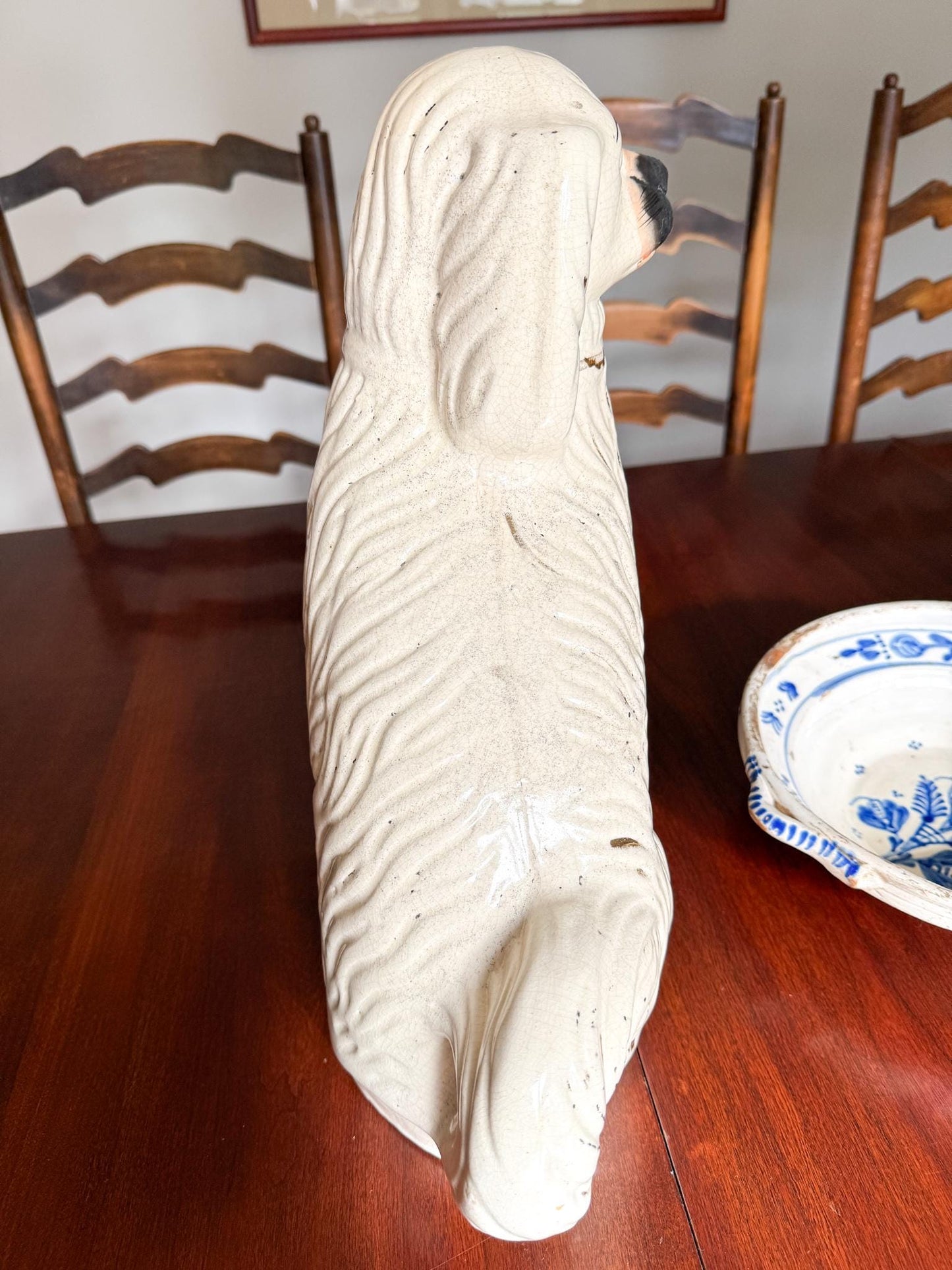 Antique 15" Staffordshire Dog Pair